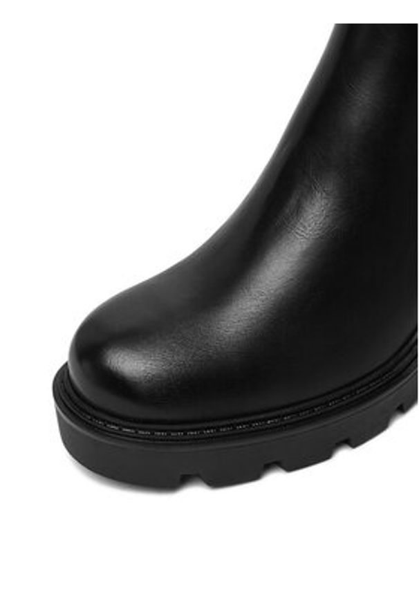 DeeZee Botki 240129-2 Czarny. Kolor: czarny. Materiał: materiał, syntetyk