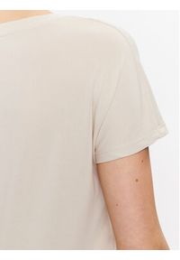 Moss Copenhagen T-Shirt 17529 Beżowy Basic Fit. Kolor: beżowy #3