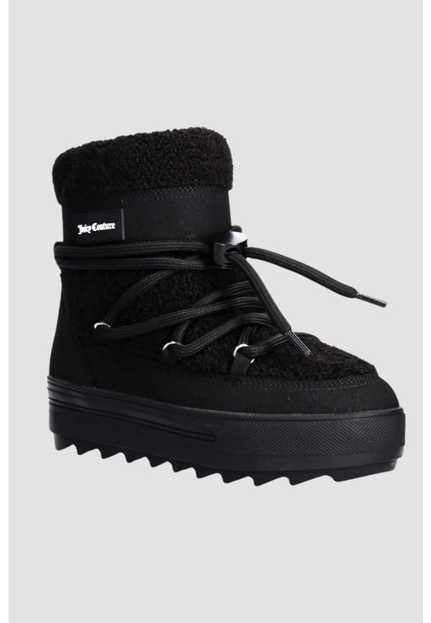 Juicy Couture - JUICY COUTURE Czarne śniegowce damskie Juicy Snow Boot, Rozmiar 38. Kolor: czarny
