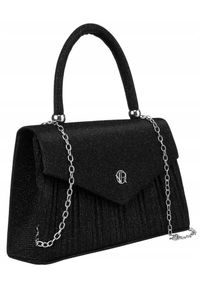 ROVICKY - Kopertówka elegancka Rovicky R-XS003 czarna. Kolor: czarny. Styl: elegancki. Rodzaj torebki: na ramię