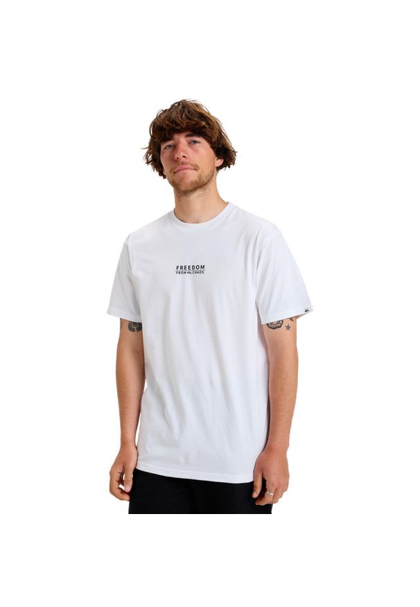 Quiksilver - Koszulka z krótkim rękawem dla Mężczyzn EV WATER CONNECTION Biały. Kolor: biały. Materiał: materiał, bawełna. Długość rękawa: krótki rękaw. Długość: krótkie. Wzór: nadruk
