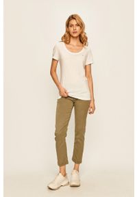 Tommy Jeans t-shirt. Okazja: na co dzień. Kolor: biały. Materiał: dzianina. Styl: casual #5