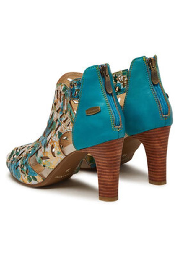 Laura Vita Sandały Albane 048 Niebieski. Kolor: niebieski. Materiał: skóra