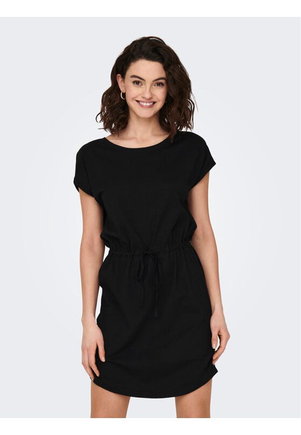 only - ONLY Sukienka codzienna 15153021 Czarny Regular Fit. Okazja: na co dzień. Kolor: czarny. Materiał: bawełna. Typ sukienki: proste. Styl: casual