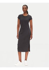 BOSS Sukienka codzienna 50536979 Czarny Regular Fit. Okazja: na co dzień. Kolor: czarny. Materiał: bawełna. Typ sukienki: proste. Styl: casual