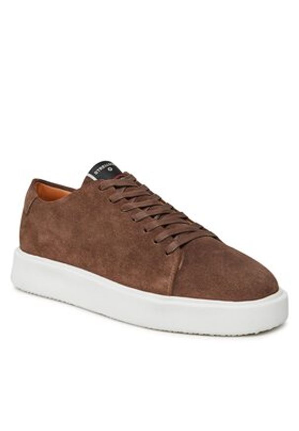 Strellson Sneakersy Epsom 4010003072 Brązowy. Kolor: brązowy. Materiał: skóra, zamsz
