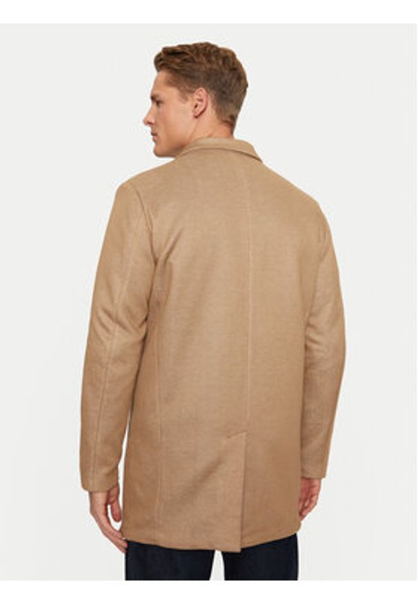 Jack & Jones - Jack&Jones Płaszcz przejściowy 12259805 Brązowy Regular Fit. Kolor: brązowy. Materiał: syntetyk