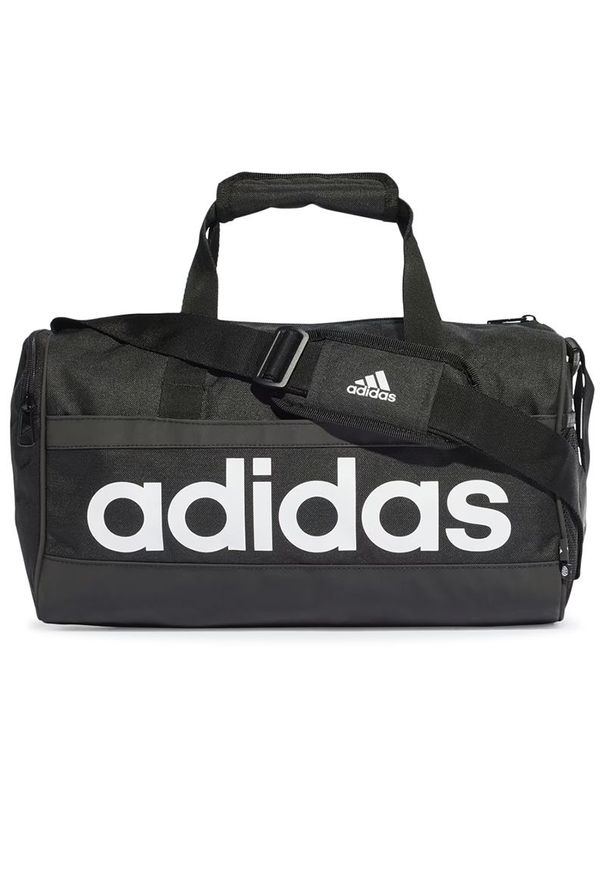 Adidas - Torba adidas Essentials Linear Duffel Bag Extra Small HT4744 - czarna. Kolor: czarny. Materiał: poliester. Sport: fitness