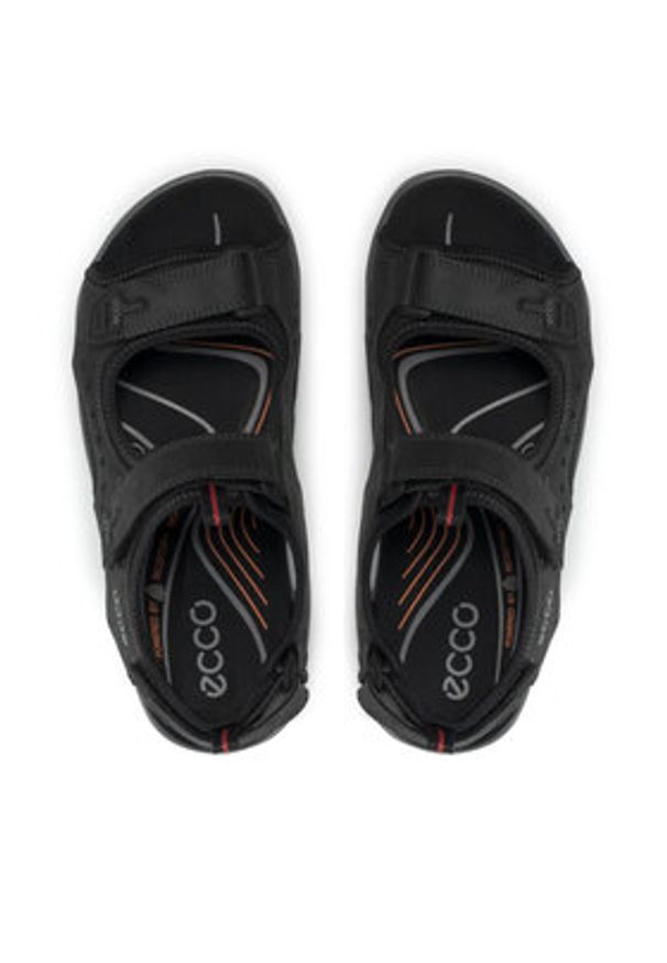 ecco - ECCO Sandały Offroad 82204412001 Czarny. Kolor: czarny. Materiał: nubuk, skóra