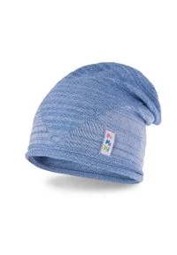Wiosenna czapka dziewczęca PaMaMi - Jasnoniebieski. Kolor: niebieski. Materiał: elastan, bawełna. Sezon: wiosna #1