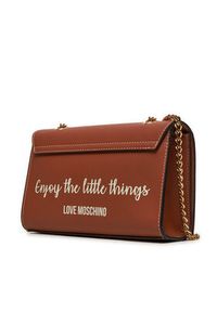 Love Moschino - LOVE MOSCHINO Torebka JC4073PP1LLG120A Brązowy. Kolor: brązowy. Materiał: skórzane