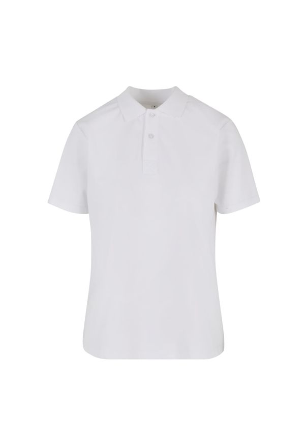 Damska koszulka polo Urban Classics Sorona. Typ kołnierza: polo. Kolor: biały. Materiał: materiał