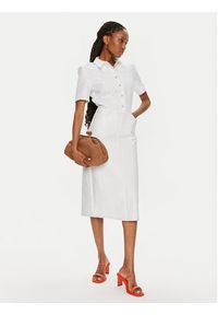 Max Mara Leisure Sukienka koszulowa Faro 2416621018 Biały Regular Fit. Kolor: biały. Materiał: syntetyk. Typ sukienki: koszulowe #5
