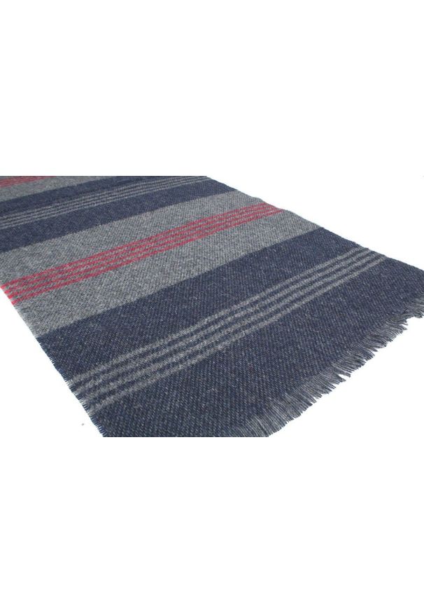 Wełniany Szalik Męski - V. Fraas - Kolorowy w Paski. Kolor: wielokolorowy. Materiał: wełna. Wzór: paski, prążki. Sezon: zima, lato. Styl: elegancki, klasyczny