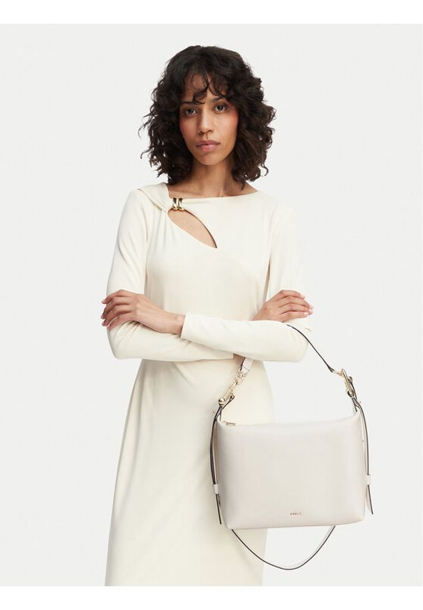 Furla Torebka Tonie M Hobo WB01964 A.0023 CN 01B00 Biały. Kolor: biały. Materiał: skórzane