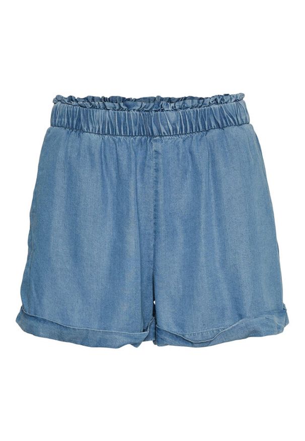 Vero Moda Szorty materiałowe Harper 10283731 Niebieski Regular Fit. Kolor: niebieski. Materiał: lyocell