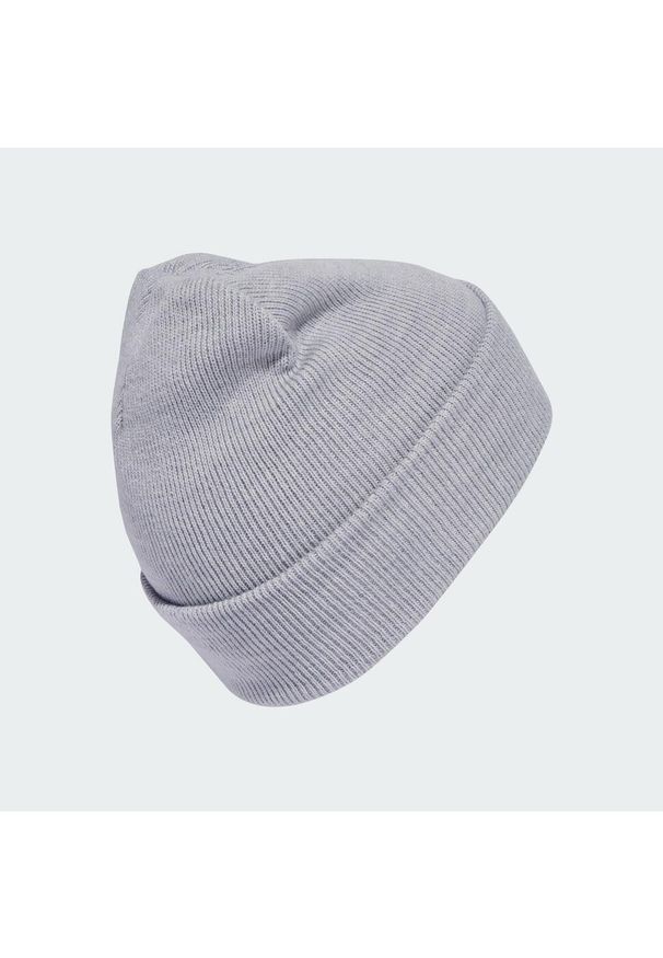 Adidas - Czapka New Logo Beanie Cuff. Kolor: biały, wielokolorowy, szary. Styl: casual