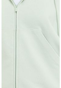 Max Mara Leisure bluza damska kolor zielony z kapturem gładka. Typ kołnierza: kaptur. Kolor: zielony. Materiał: dzianina. Wzór: gładki #4