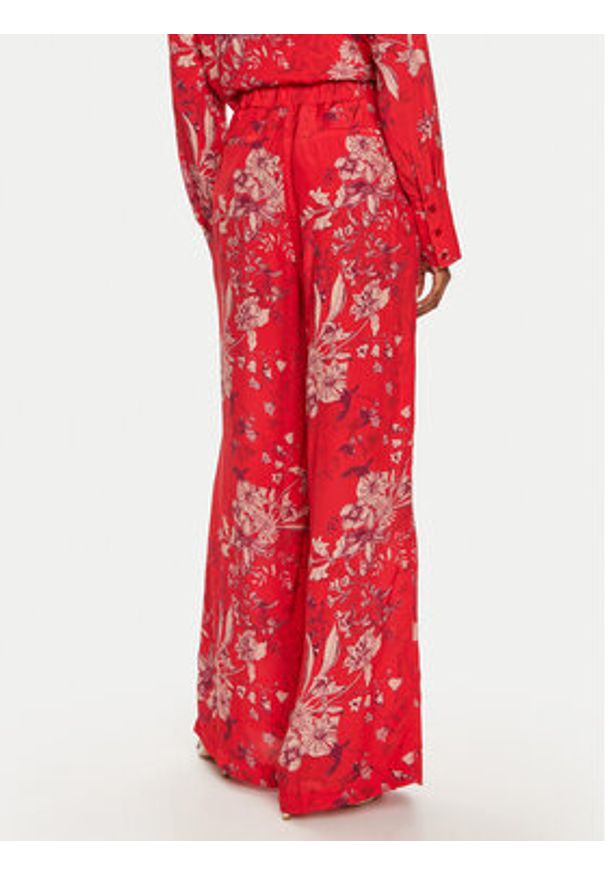 ViCOLO Spodnie materiałowe TB1274 Czerwony Relaxed Fit. Kolor: czerwony. Materiał: wiskoza
