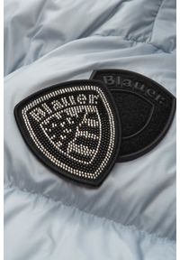 Blauer USA - BLAUER Błękitny damski płaszcz Lena Raincoat Long Jackets, Rozmiar L. Kolor: niebieski. Materiał: poliamid, puch. Długość rękawa: długi rękaw. Długość: długie. Styl: elegancki #3