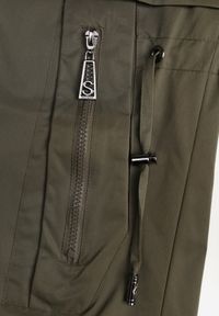 Born2be - Zielona Przejściowa Kurtka Parka z Kapturem i Podwijanymi Rękawami Tinarose. Okazja: na spacer, na co dzień. Typ kołnierza: kaptur. Kolor: zielony. Materiał: jeans, dresówka. Styl: casual #7