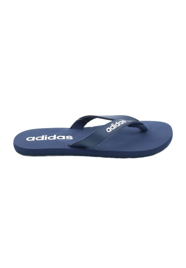 Adidas - Klapki adidas Eezay Flip Flop EG2041 niebieskie. Okazja: na spacer, na plażę. Kolor: niebieski. Materiał: syntetyk. Sezon: lato