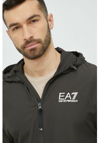 EA7 Emporio Armani dres męski kolor zielony. Kolor: zielony. Materiał: dresówka #3