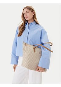 TOMMY HILFIGER - Tommy Hilfiger Torebka Poppy Summer Tote AW0AW17203 Beżowy. Kolor: beżowy #5