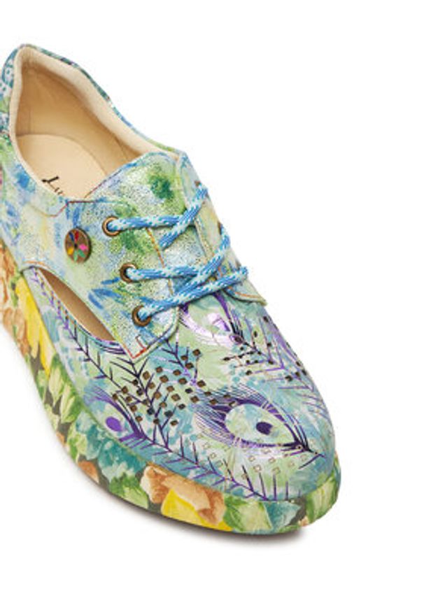 Laura Vita Sneakersy Nikito 27 Kolorowy. Materiał: skóra. Wzór: kolorowy