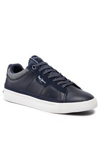 Pepe Jeans Sneakersy Barry Smart PMS30881 Granatowy. Kolor: niebieski. Materiał: skóra