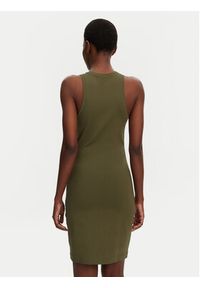 Adidas - adidas Sukienka codzienna Future Icons Small Logo JE0201 Zielony Slim Fit. Okazja: na co dzień. Kolor: zielony. Materiał: bawełna. Typ sukienki: proste. Styl: casual #5