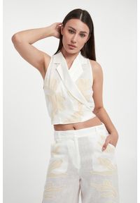 Marella - Top damski lniany Kriss MARELLA. Materiał: len