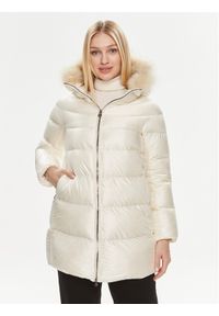 Hetrego - Hetregó Płaszcz zimowy Hanna 8M602F 22WD02 Écru Regular Fit. Materiał: syntetyk. Sezon: zima