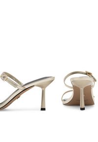 Nine West Klapki ZL23005-1CC Złoty. Kolor: złoty. Materiał: skóra #7