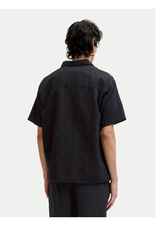 Jack & Jones Koszula Montauk 12293555 Czarny Relaxed Fit. Kolor: czarny. Materiał: bawełna