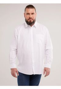 Big-Star - Koszula męska z tkaniny typu oxford biała Trixi 100. Okazja: do pracy. Kolor: biały. Materiał: tkanina. Styl: klasyczny #4