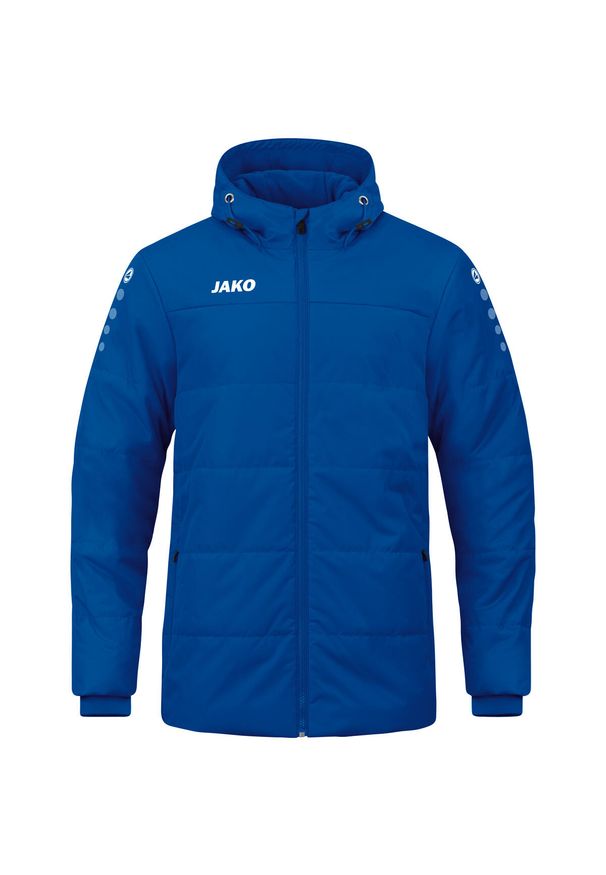 Kurtka puchowa Jako Coach Team. Kolor: niebieski. Materiał: puch