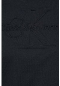 Calvin Klein Jeans t-shirt bawełniany kolor czarny. Kolor: czarny. Materiał: bawełna #4