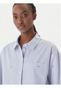 JOOP! Jeans Koszula Basima 10019224 30101901 Niebieski Oversize. Kolor: niebieski. Materiał: bawełna #5