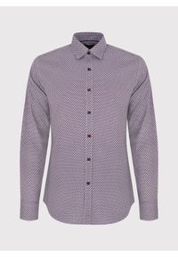 PAKO LORENTE – Bordowa wzorzysta koszula męska P24SF-1X-024-D-S - Pako Lorente. Okazja: na co dzień. Kolor: czerwony. Materiał: jeans, elastan. Styl: casual #7