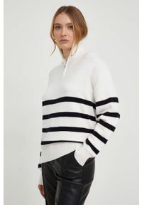 Answear Lab sweter damski kolor beżowy lekki. Kolor: beżowy. Styl: wakacyjny #1