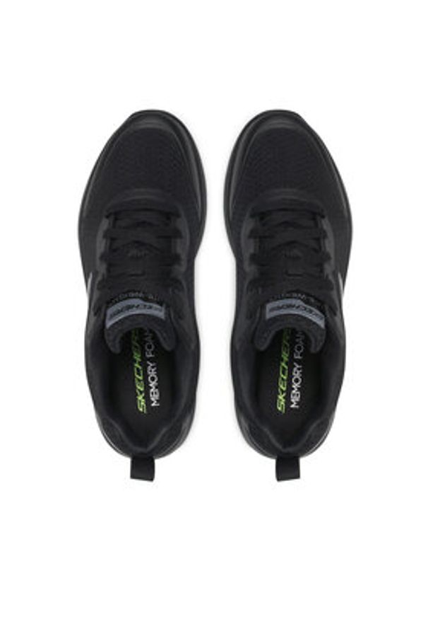 skechers - Skechers Sneakersy Full Pace 232293/BBK Czarny. Kolor: czarny. Materiał: materiał