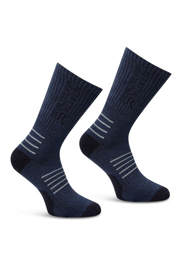 Regatta - Skarpety męskie Bamboo 2-pak. Kolor: niebieski. Materiał: tkanina, wiskoza. Sport: turystyka piesza