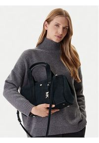MICHAEL Michael Kors Torebka Romee 30F5G1ZS1S Czarny. Kolor: czarny. Materiał: skórzane, zamszowe #4