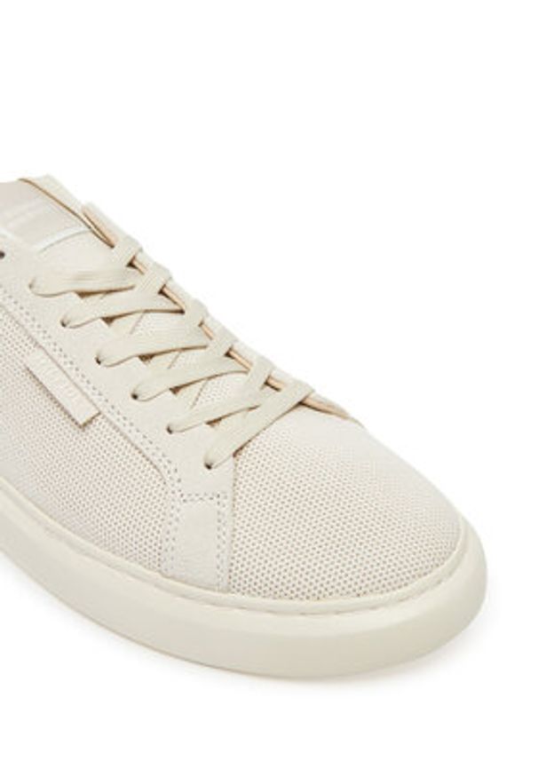 TOMMY HILFIGER - Tommy Hilfiger Sneakersy Light Cupsole Knit Seasonal FM0FM05403 Beżowy. Kolor: beżowy. Materiał: materiał