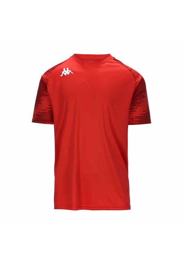 Koszulka Kappa Daverno. Kolor: czerwony. Sport: piłka nożna, fitness
