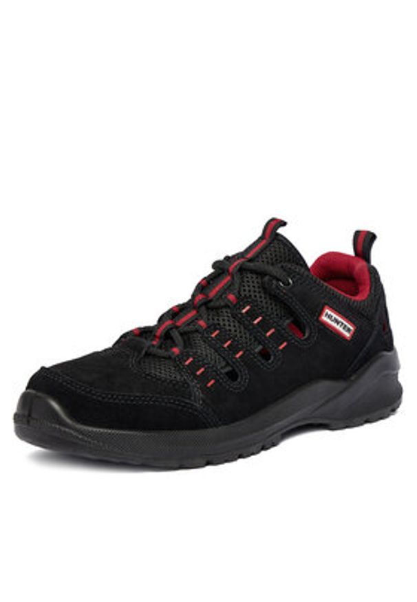 Hunter Półbuty HUNTER-SS-01 M Czarny. Kolor: czarny. Materiał: skóra, zamsz