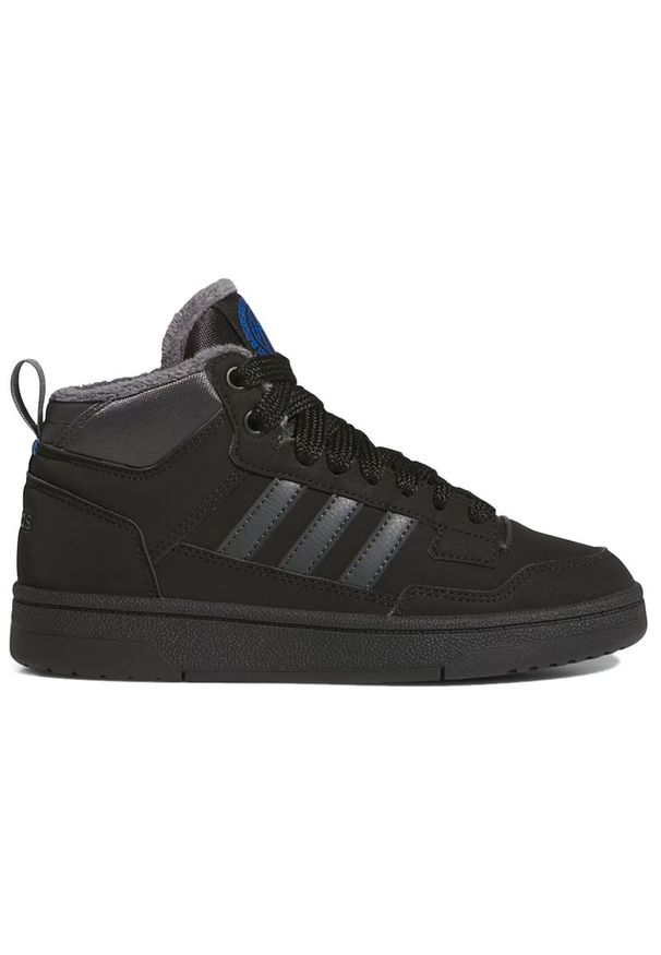 Adidas - Buty adidas Sportswear Rapid Court Mid Winterized JR2804 - czarne. Kolor: czarny. Materiał: materiał, syntetyk, guma. Szerokość cholewki: normalna. Sezon: zima