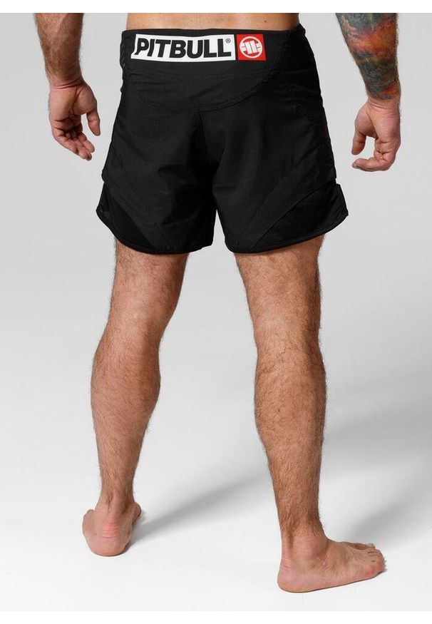 PITBULL - Spodenki męskie Pitbull treningowe Jet Mesh Performance Pro plus Hilltop. Kolor: czarny. Materiał: mesh