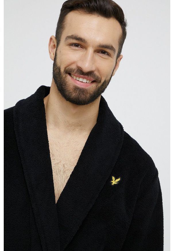 Lyle & Scott - Szlafrok. Kolor: czarny
